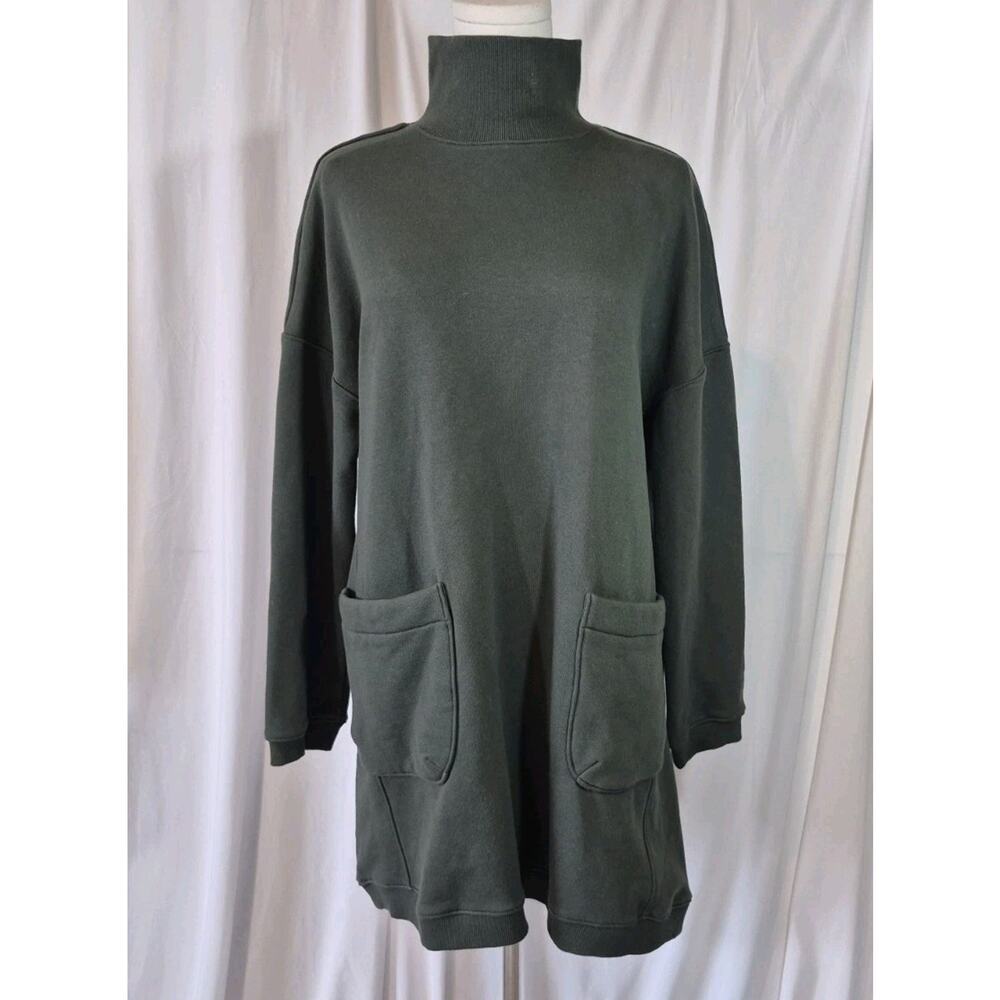 Tuckernuck Pomander Place Womens Forest Green Porter Sweatshirt Dress XS - Picture 3 of 10